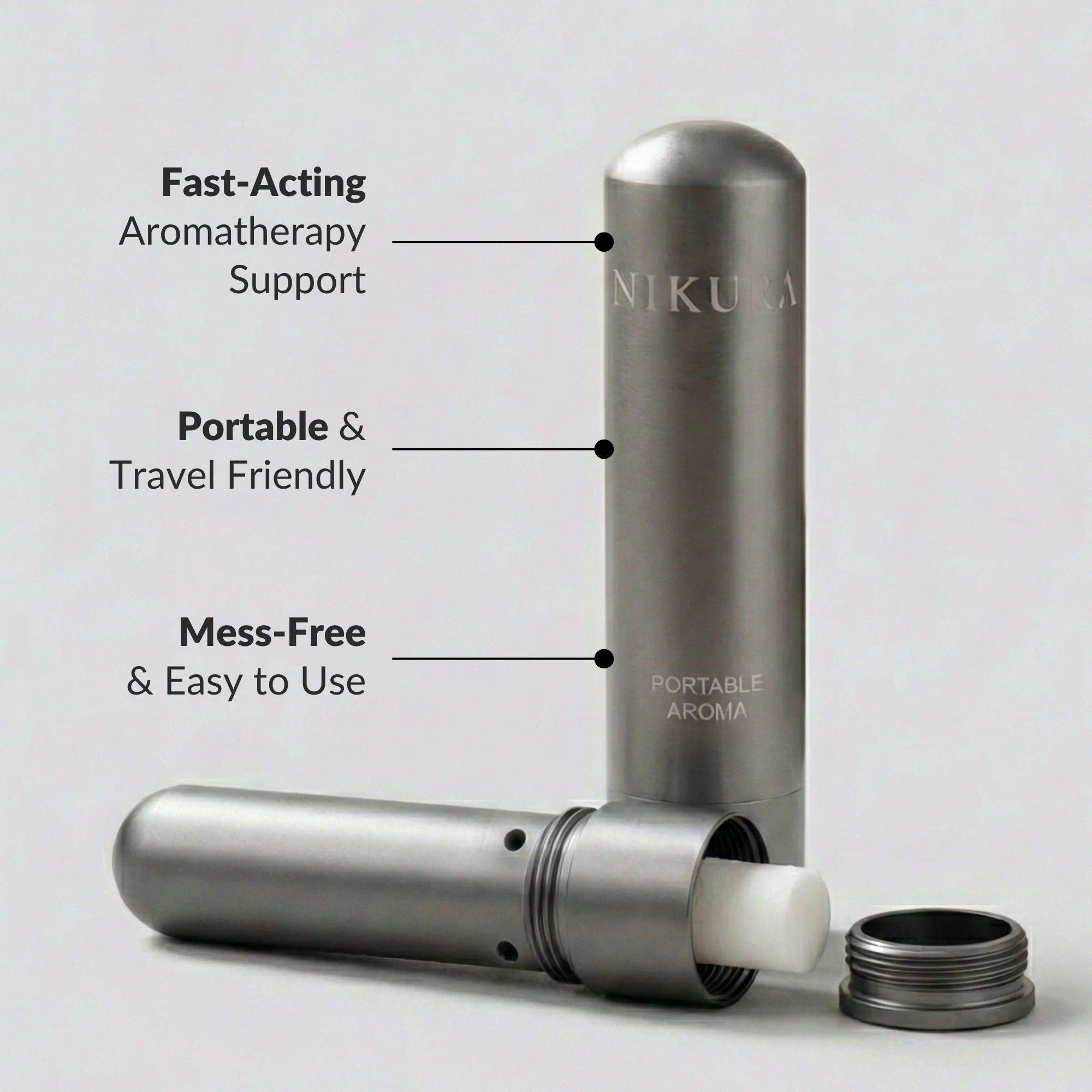 Aromatherapy Inhaler & Wick Refill Kit - Image 4